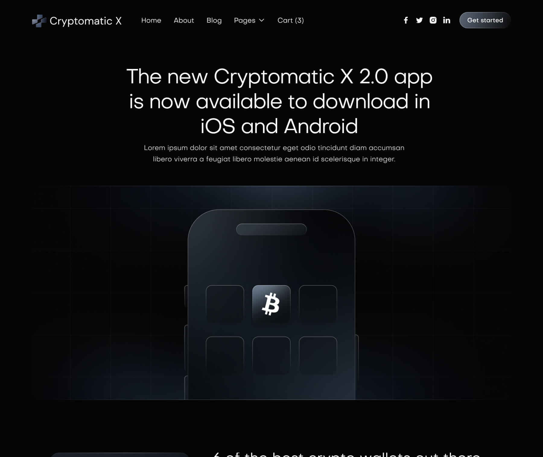 Cryptomatic X - Blog Post Page - Crypto Webflow Template