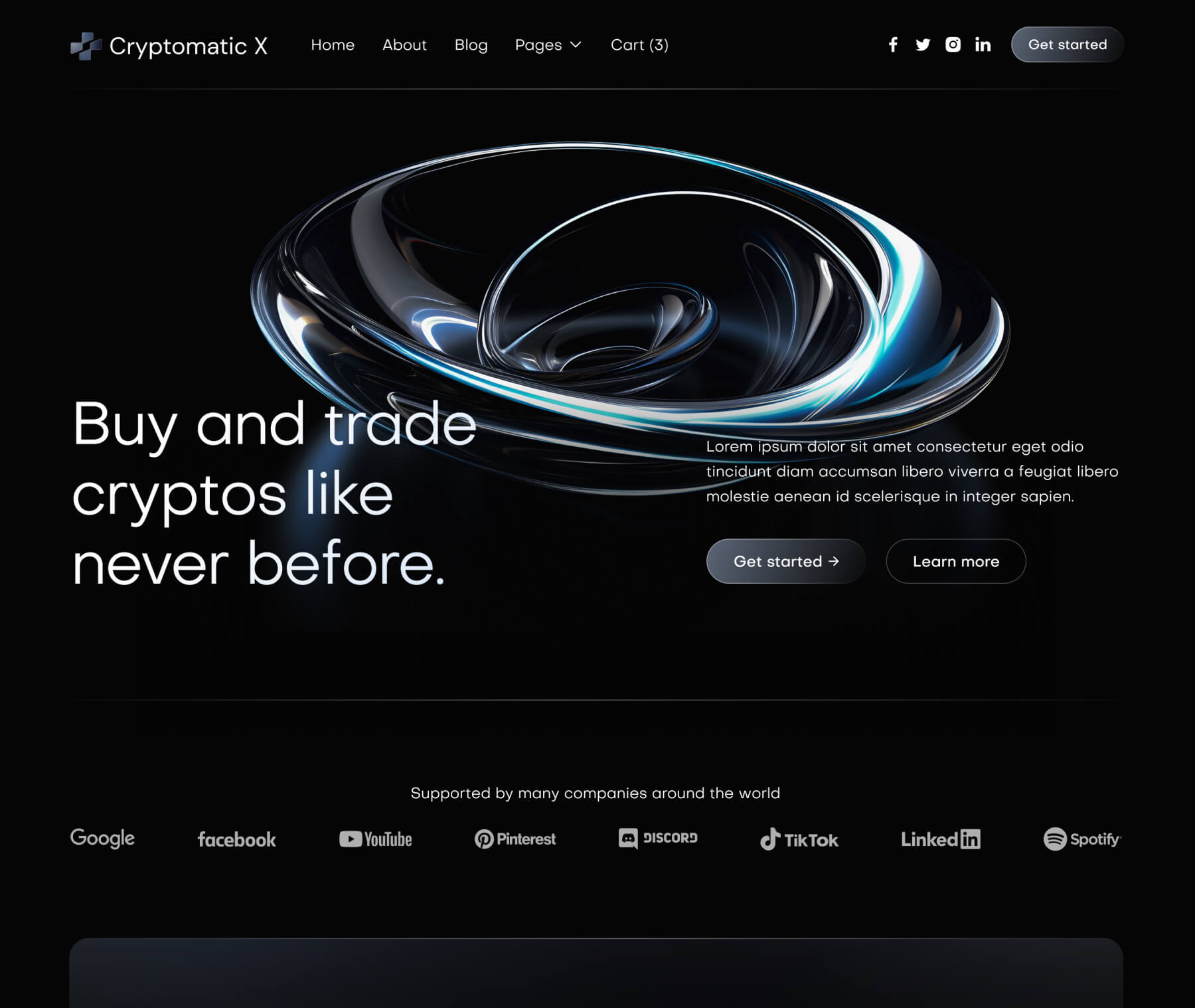 Cryptomatic X - Home V1 Page - Crypto Webflow Template