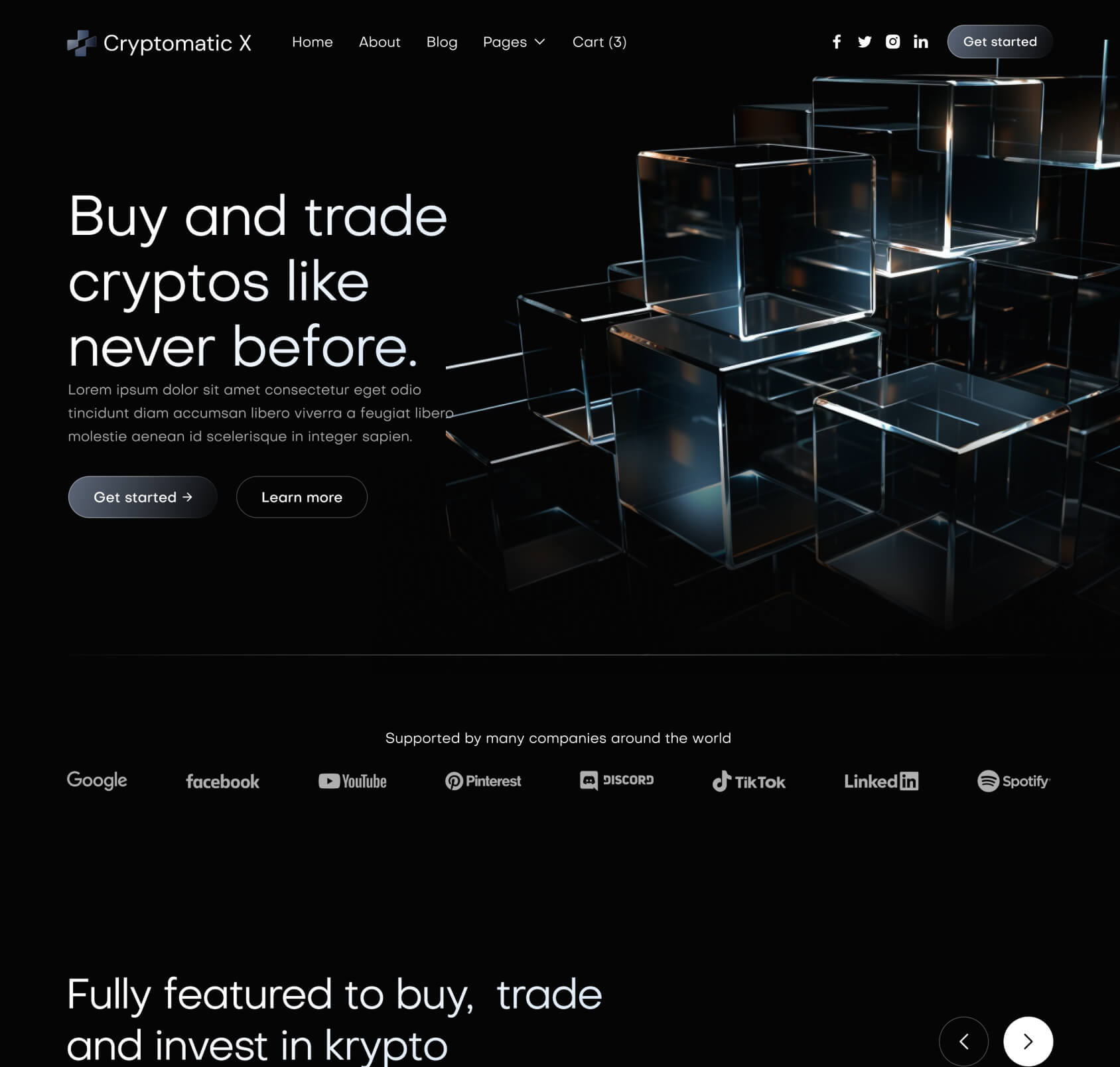 Cryptomatic X - Home V2 Page - Crypto Webflow Template