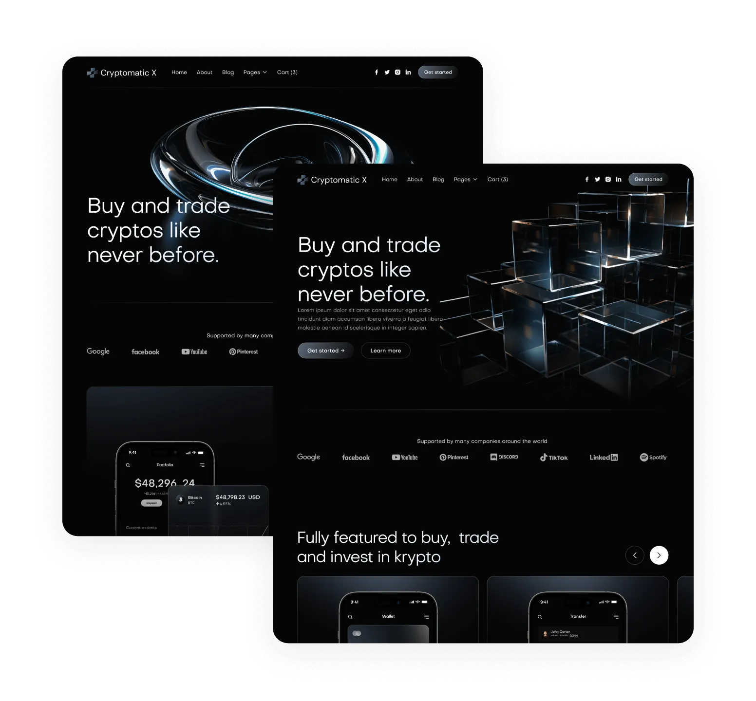 Cryptomatic X - 20 Pages - Crypto Webflow Template