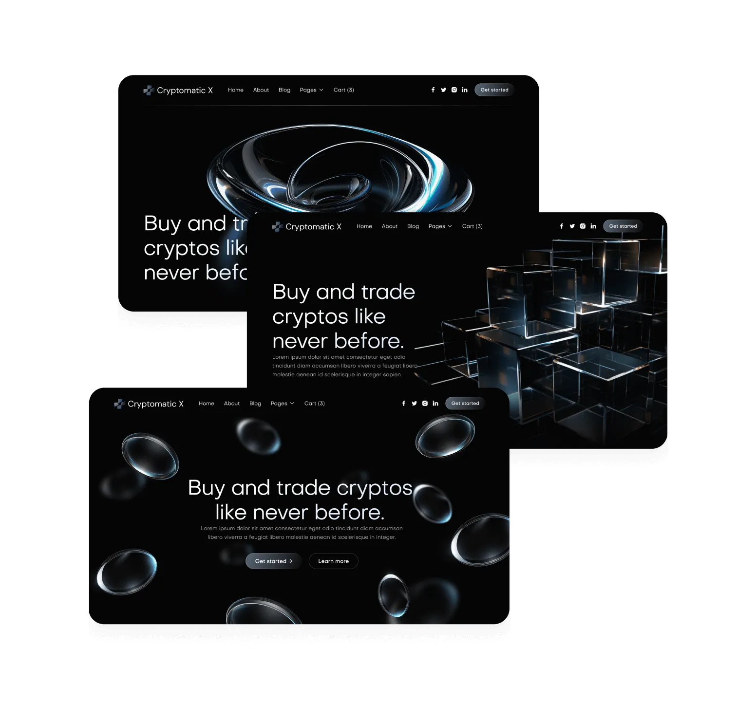 Cryptomatic X - 38 Sections - Crypto Webflow Template